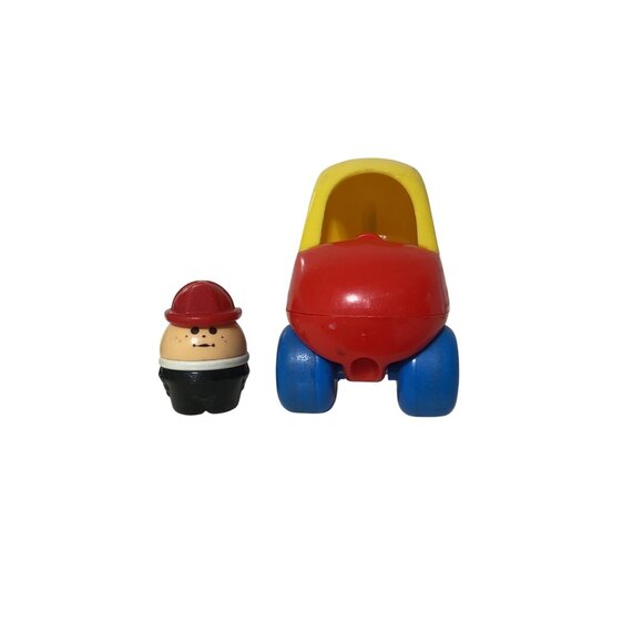 Little Tikes Cozy Coupe Toy Car With Fireman Figure - Picture 2 of 5